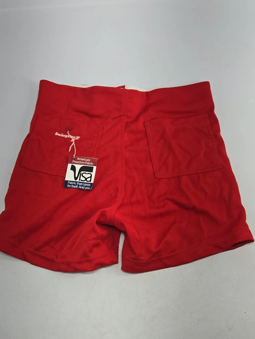 NEW Vintage Swingster Red Athletic Coach's Shorts 35-36W